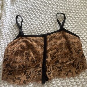 Aerie Lace Floral Corset Top